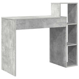 Desk with Shelf Concrete Grey 100 x 40 x 90 cm Engineered Wood 869317