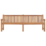 Garden Bench Teak Solid Teak Wood Extra Large Rectangular 316640