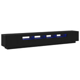 TV Cabinet Set 3 pcs Black 260 x 35 x 40 cm Engineered Wood 3333064