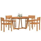 5 Piece Garden Dining Set Solid Wood Acacia 3334771