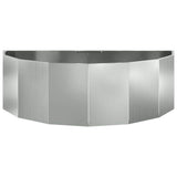 Planter Silver 120 x 60 x 35 cm Galvanised Steel 883687