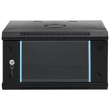 Network Cabinet with Storage Black 53 x 45 x 30 cm Steel 42017647