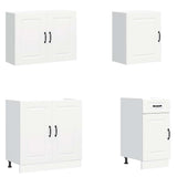 7 Piece Kitchen Cabinet Set Kalmar White Engineered Wood 3314761