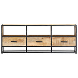 TV Cabinet 120x30x45 cm Solid Mango Wood 247742