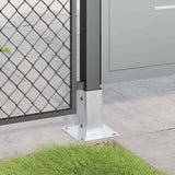 Post Bases Square 12 pcs Silver 71x71 mm Galvanised Steel 42000007