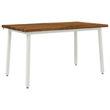 120 x 90 x 75 cm Solid Acacia Wood Natural and White 937548
