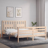 Bed Frame without Mattress 160x200 cm Solid Wood 3194581