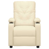 Massage Chair Cream Faux Leather 339132