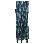 ZNTS Two Person Folding Sun Lounger Leaf Print Steel 310354