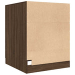 ZNTS Washing Machine Cabinet Brown Oak 71x71.5x91.5 cm 813196