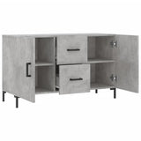 Sideboard Concrete Grey 100x36x60 cm Engineered Wood 828176