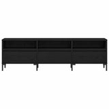 TV Cabinet Black Oak 150 x 30 x 44.5 cm Engineered Wood 862878