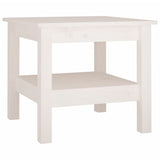 Coffee Table White 45x45x40 cm Solid Wood Pine 814265