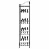 Open Wardrobe with Shelf Black 101 x 43 x 188 cm Steel 42021359