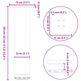 Coffee Table Legs 4 pcs Anthracite 30-32 cm Steel 4012462