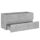 Sink Cabinet Concrete Grey 100x38.5x45 cm Engineered Wood 804768