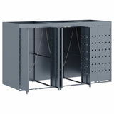 Wheelie Bin Storage for 3 Bins Light Grey 204 x 77.5 x 121.5 cm 3394749
