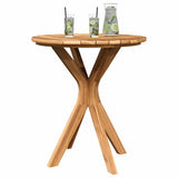 Side Table Brown 70 x 70 x 75 cm Solid Teak Wood 42006359