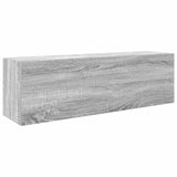 ZNTS Bathroom Wall Cabinet Grey Sonoma 100x25x30 cm Engineered Wood 860099