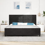 ZNTS Black Velvet Bed Frame 200x200 cm 3345031