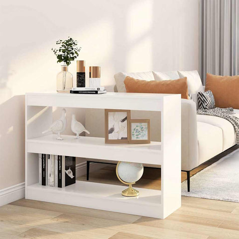 Book Cabinet/Room Divider White 100x30x72 cm 811736
