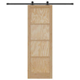 Sliding Door Manual ORKDAL Natural and black 78 x 232 cm 3333474