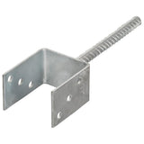 Fence Anchors 6 pcs Silver 8x6x30 cm Galvanised Steel 145314