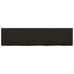 Table Top Dark Brown 160x40x cm Treated Solid Wood Oak 3156446