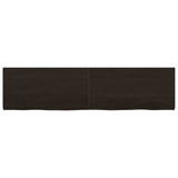 Table Top Dark Brown 160x40x cm Treated Solid Wood Oak 3156446