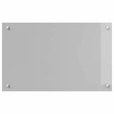 Kitchen Backsplash 2 pcs Light Grey 80 x 50 cm Tempered Glass 3415450