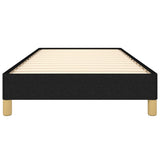 Bed Frame without Mattress Black 90x190 cm Single Single Fabric 349832