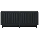 TV Cabinet Black Engineered Wood 896016
