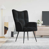 Relaxing Chair Black Velvet 42022446