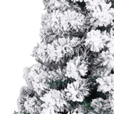 ZNTS 7ft Pvc Flocking Christmas Tree 1300 Branches Spread Out Naturally Tree 37966761