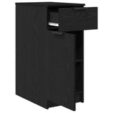 Office Cabinet Black Oak 33 x 50 x 75 cm Engineered Wood 862103