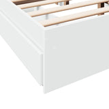 Bed Frame with Drawers without Mattress White 120x200 cm 3280664
