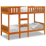 Bunk Bed Wax Brown 80x200 cm Solid Wood Pine 3308600