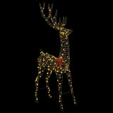 3D Reindeer with 250 LEDs Warm white 180 cm Rattan 42019060
