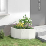 Corner Planter White 60 x 60 x 35 cm Steel 883641
