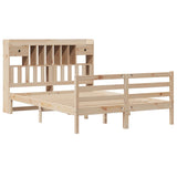 Bookcase Bed without Mattress 160x200 cm Solid Wood Pine 3321942