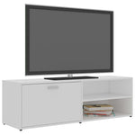 ZNTS TV Cabinet White 120x34x37 cm Engineered Wood 801152