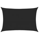 Sunshade Sail 160 g/m Black 4x6 m HDPE 311739