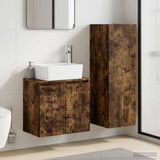 Bathroom Furniture Set 2 pcs Smoked Oak 33 x 34.5 x 100 cm 3406128