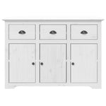Highborad "BODO" White 115.5x43x200.5 cm Solid Wood Pine 3206451