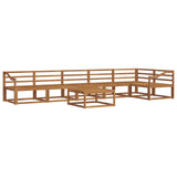 Outdoor Sofa Set 7 pcs Natural Solid Acacia Wood 3367697