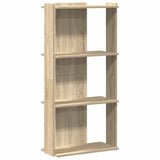 Bookcase 3-Tier Sonoma Oak 60x30x120 cm Engineered Wood 860267