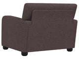 Armchair Dark Brown Fabric 42043397