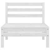 3 Piece Garden Lounge Set Solid Pinewood White 806598