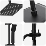 Shower System Black 47 x 20 x 95 cm Stainless Steel 42023405