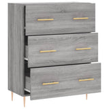 Sideboard Grey Sonoma 69.5x34x90 cm Engineered Wood 827842